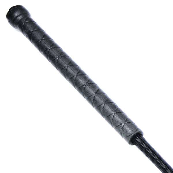 Black 18 inch Riding Crop with Wide fob