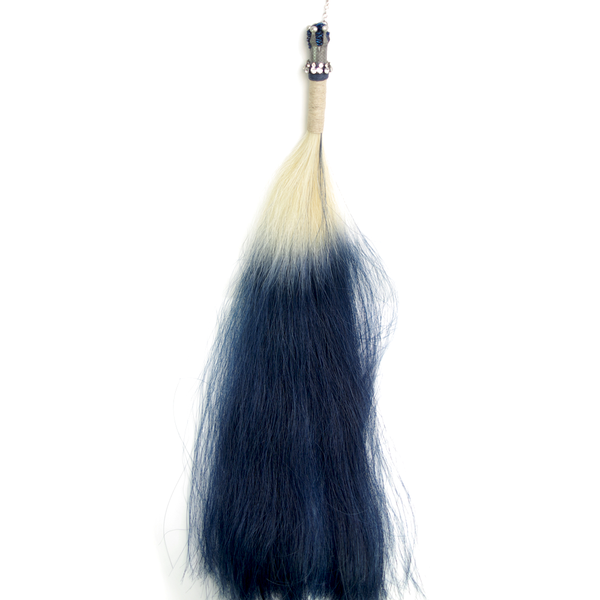 Ice Queen Rare Albino Mongolian Horse Hair Flogger